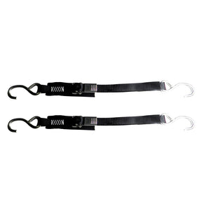 Rod Saver Stainless Steel Quick Release Transom TieDown  1 x 2  Pair SS1QRTD2