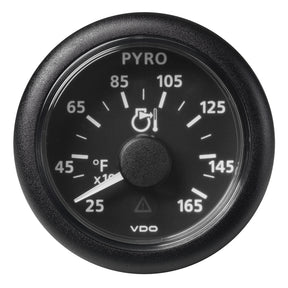 Veratron 52 MM 2116 ViewLine Pyrometer  250 to 1650F  Black Dial  Bezel A2C59512334