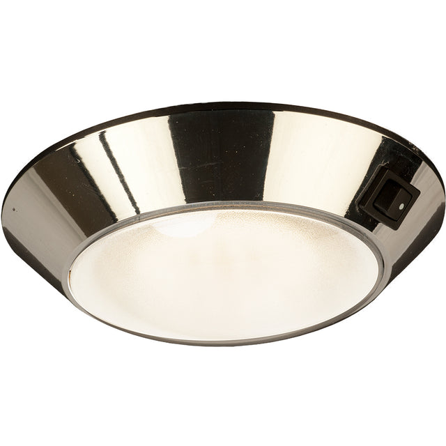 SeaDog Chrome Plastic LED Dome Light 4 DayNight  ClearRed Bulb 4017551