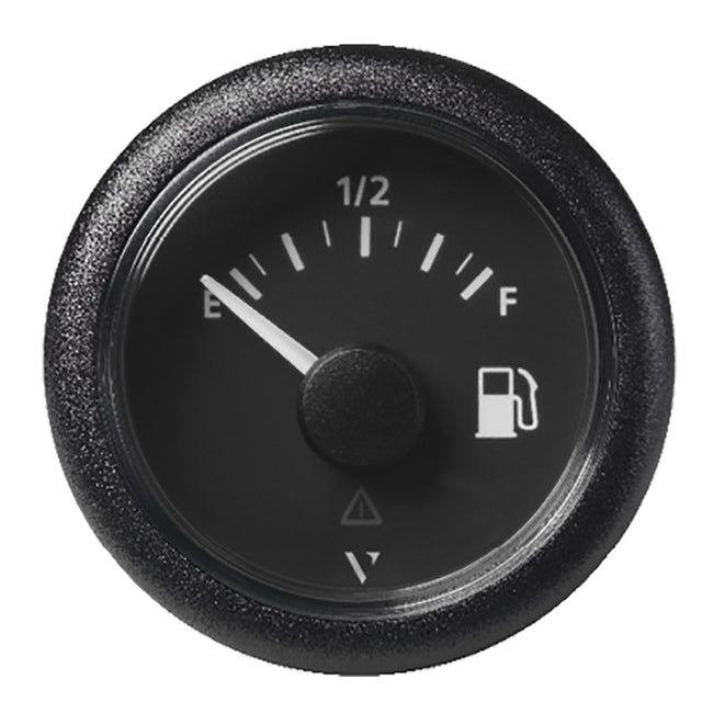 Veratron 52MM 2116 ViewLine Fuel Level Gauge EmptyFull  240335 OHM  Black Dial  Round Bezel A2C59514094