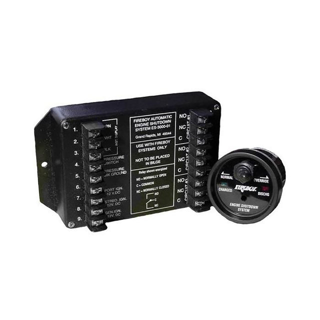 FireboyXintex 8 Circuit Engine Shutdown wTime Delay  Round Display ES801501