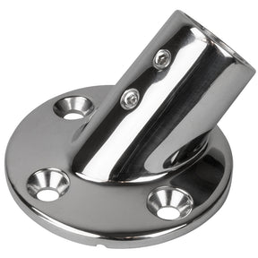 SeaDog Rail Base Fitting 234 Round Base 45 316 Stainless Steel  1 OD 2804511