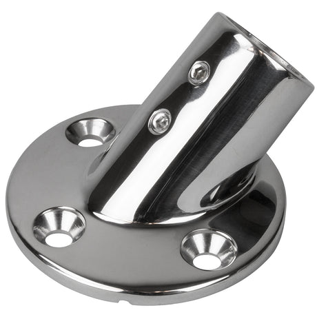 SeaDog Rail Base Fitting 234 Round Base 45 316 Stainless Steel  1 OD 2804511