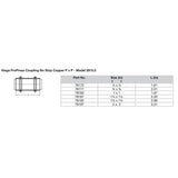 Viega ProPress 112 Copper Coupling wo Stop  Double Press Connection  Smart Connect Technology 78192