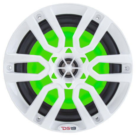 DS18 HYDRO 65 2Way Marine Speakers wRGB LED Lights 300W  White NXL6