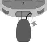 Minn Kota 3 Raptor Setback Bracket  White 1810375