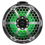 DS18 HYDRO 8 Compact Wakeboard Pod Tower wRGB Light  375W  Black Carbon Fiber CFPS8