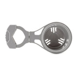 Camco ClampOn Rail Mounted Cup Holder  Large for Up to 2 Rail  Grey 53092