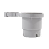 Camco ClampOn Rail Mounted Cup Holder  Small for Up to 114 Rail  Grey 53093