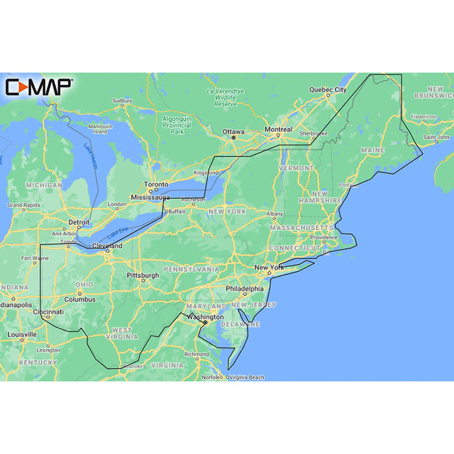 CMAP MNAY213MS US Lakes East REVEAL Inland Chart MNAY213MS