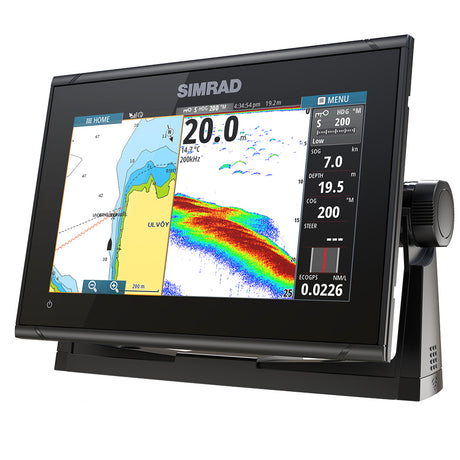 Simrad GO9 XSE ChartplotterFishfinder wCMAP Discover Chart  No Transducer 00013210002