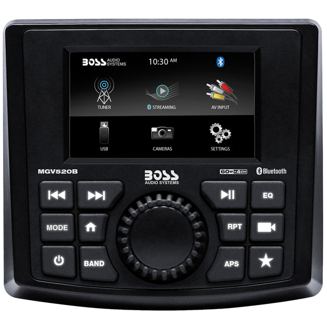 Boss Audio MGV520B Marine Stereo wAMFMBTUSBRear Camera MGV520B