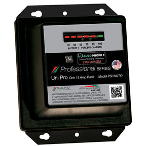 Dual Pro PS1 Auto 15A  1Bank LithiumAGM Battery Charger PS1AUTO