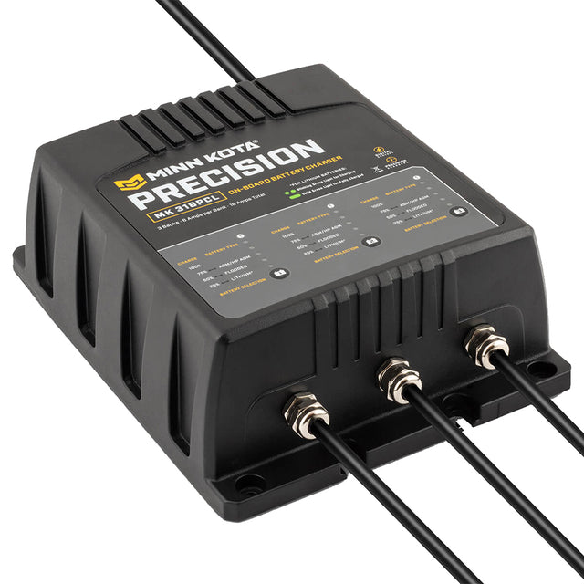 Minn Kota OnBoard Precision Charger MK318 PCL 3 Bank x 6 AMP LI Optimized Charger 1833181