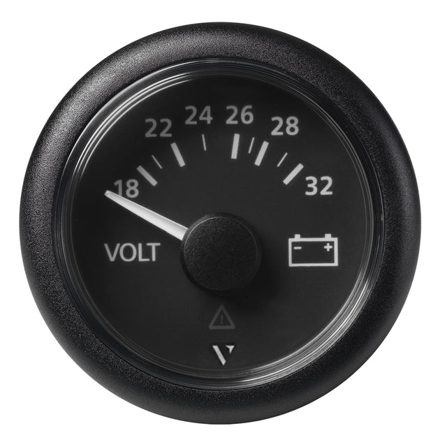 Veratron 52mm 2116 Viewline Voltmeter 1832V  Black Dial  Bezel A2C59512458