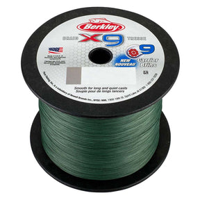 Berkley x9 Braid LowVis Green  80lb  2188 yds  X9BBK8022 1486843