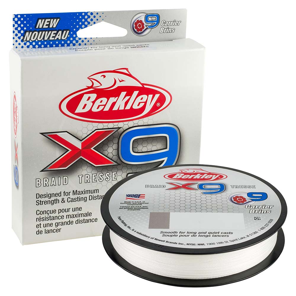 Berkley x9 Braid Crystal  100lb  164 yds  X9BFS100CY 1486892