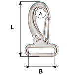 Wichard Webbing Snap Hook  30mm  Length 60mm 2284W
