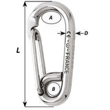 Wichard Symmetric Carbine Hook  Length 100mm  1332 2316W