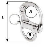 Wichard 138 Snap Shackle wFixed Eye  35mm 2470W