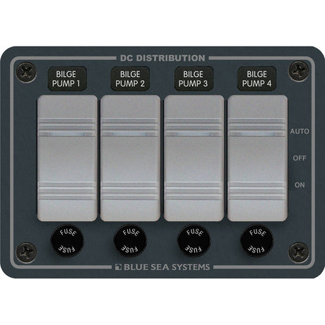 Blue Sea 8666 Contura 4 Bilge Pump Control Panel  8666