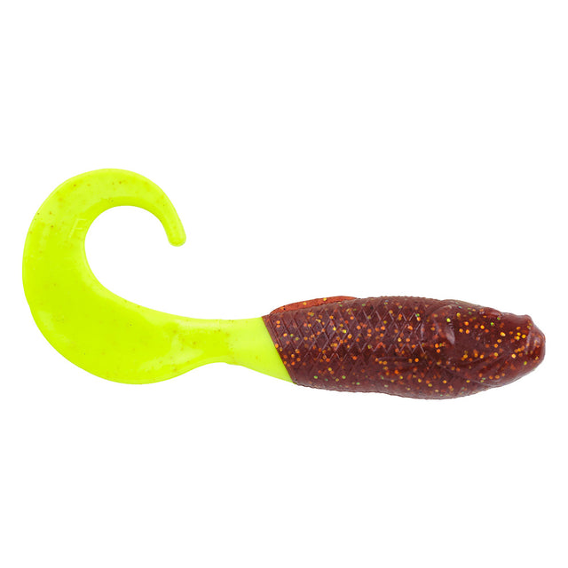 Berkley Gulp Saltwater Swimming Mullet  4  Root Beer GoldChartreuse 1519937