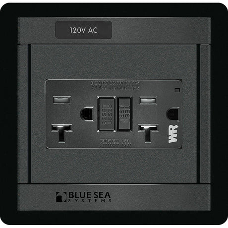 Blue Sea 1499  360 Panel  120V AC GFCI Dual Outlet 1499