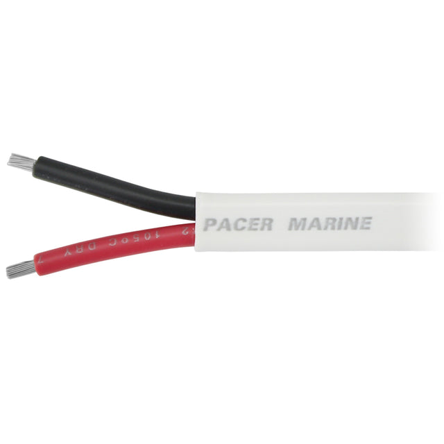 Pacer 182 AWG Duplex Cable  Flat Cable  RedBlack  100 W182DC100