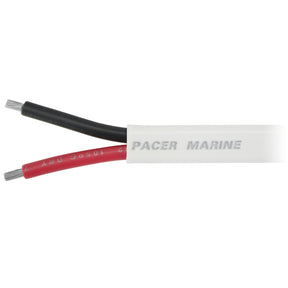 Pacer 162 AWG Duplex Cable  Flat Cable  RedBlack  100 W162DC100