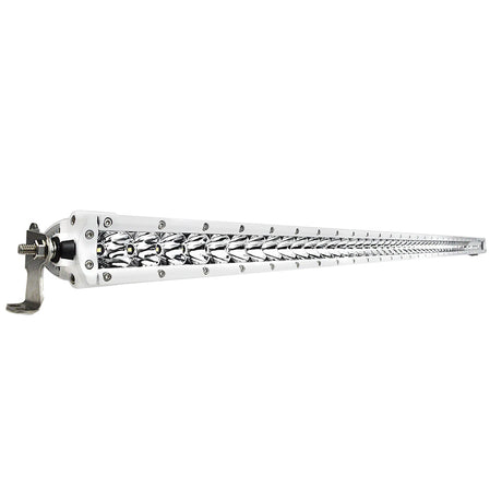 Black Oak Pro Series 30 Single Row 50 LED Light Bar  Combo Optics  White Housing 50CMS5OS