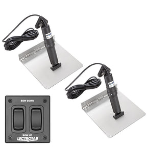 Lectrotab XKA Stainless Steel Trim Tab Kit wRocker Switch  9 x 18 XKAF9X18