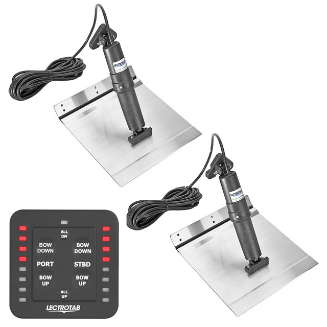 Lectrotab XKA Aluminum Alloy Trim Tab Kit wOneTouch Control  9 x 12 XKASL9X12A