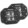 RIGID Industries DSeries PRO Flood Flush Mount Black Light  Pair 212113
