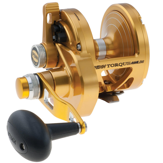 PENN Torque Lever Drag 2 Speed Reel Gold TRQ40NLD2 1206070