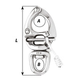 Wichard HR Quick Release Snap Shackle With Swivel Eye  130mm Length  518 2677W
