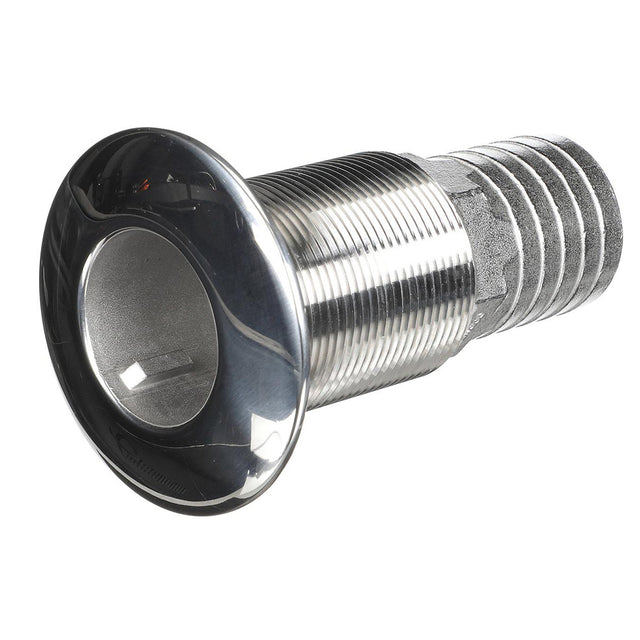 Attwood Stainless Steel ThruHull Standard Straight Barbed  112 Inner Diameter 665513