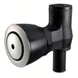 Attwood 90 PTrap Fuel Tank Vent  Flush Mount  Black wStainless Steel Vent Head 16746