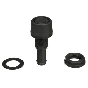 Attwood Straight Fuel Vent  Black Polypropylene 16073