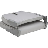 Attwood SwivlEze Low Back Padded Flip Seat  Grey 98395GY