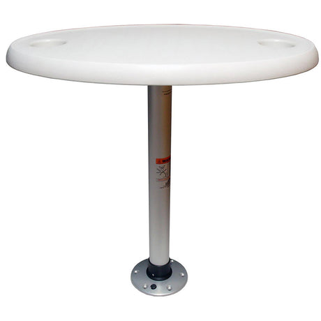 Springfield White Oval Table Package  18 x 30 Threadlock 1690106