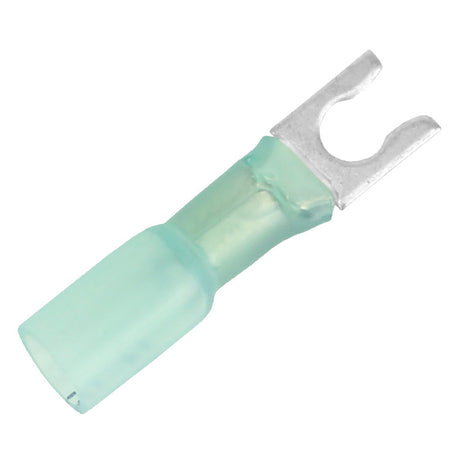 Pacer 1614 AWG Heat Shrink Spade Terminal  10 Stud Size  100 Pack TE1410SLF100