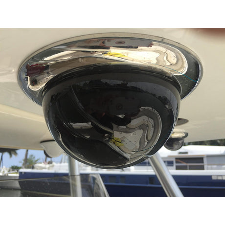 Iris Miniature Marine PTZ Dome Camera  Stainless Bezel  HiResolution Analogue Sensor  1000TVL  4 in 1 Video Format